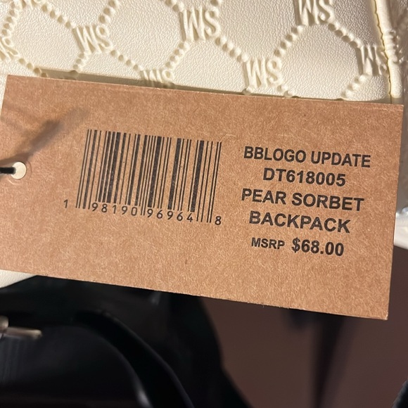 STEVE MADDEN Bblogo Backpack with Metal Logo and Tassels - Picture 3 of 3